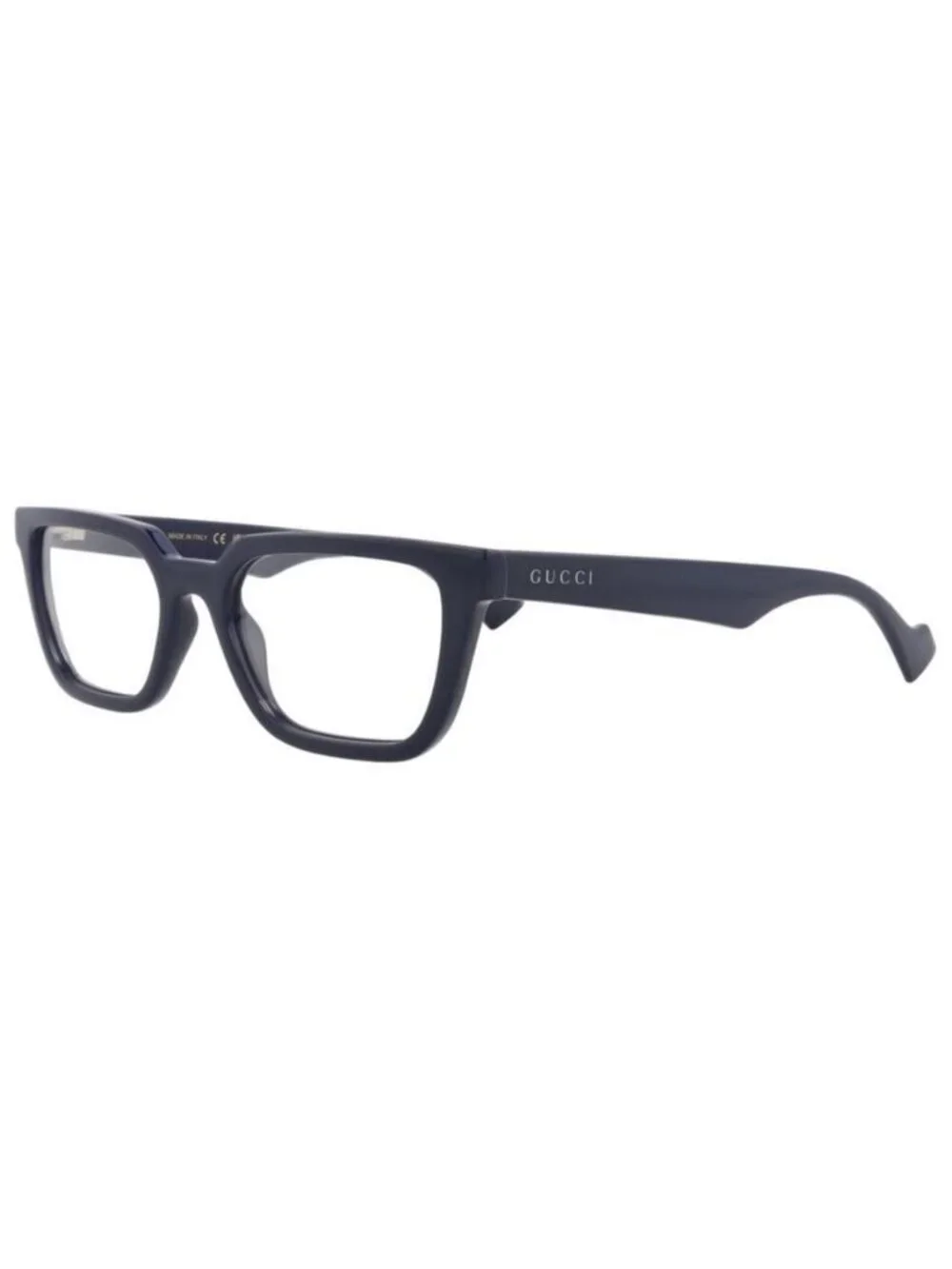 New Gucci Mens Square/Rectangle Blue Blue Transparent Fashion Designer Eyeglasse
